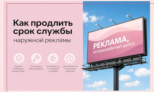 Как продлить срок службы наружной рекламы в Лысьве