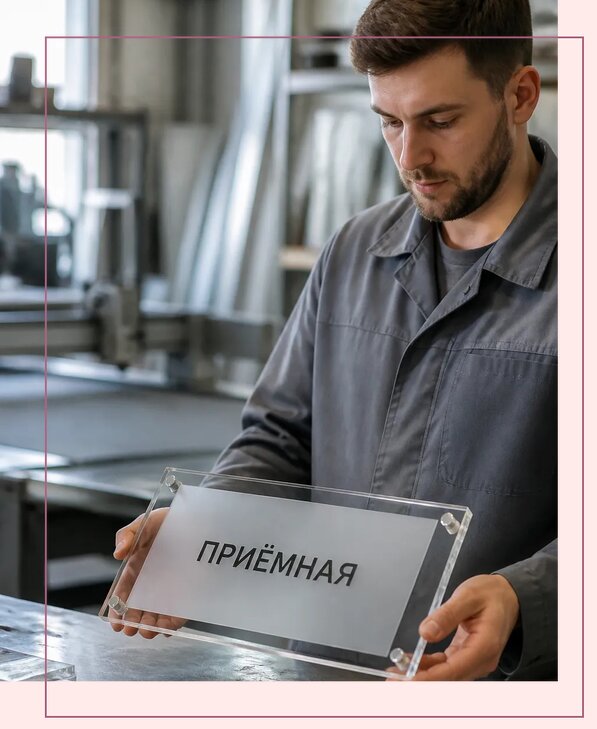 Таблички из оргстекла на заказ в Лысьве от 4000 р. | Аванза-Лсь